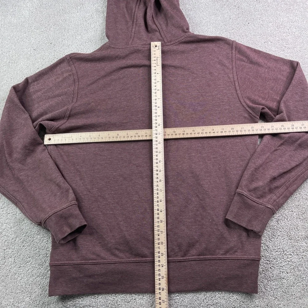 The North Face Hoodie Mens Medium Red Maroon Half Dome‎ Logo Pullover Sweatshirt